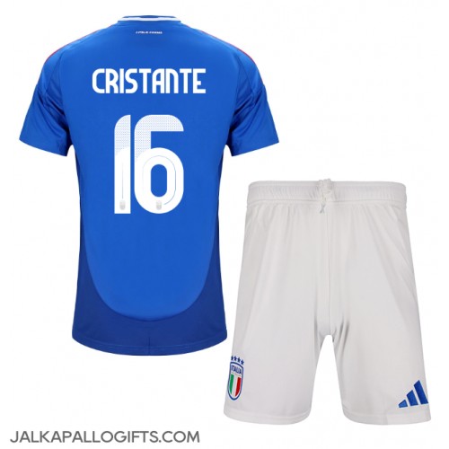 Italia Bryan Cristante #16 Koti Peliasu Lasten EM-Kisat 2024 Lyhythihainen (+ Lyhyet housut)